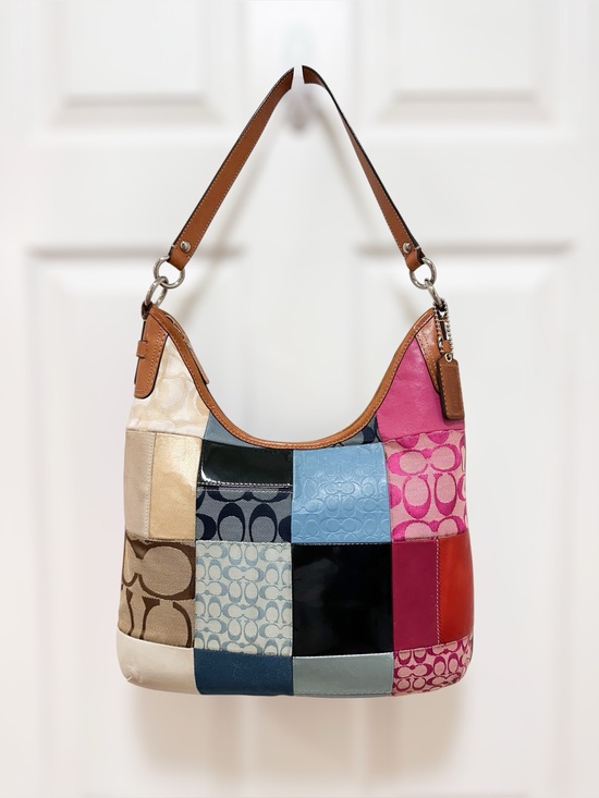 Coach Handbags - Coach Patchwork Convertible Hobo Shoulder Crossbody Bag